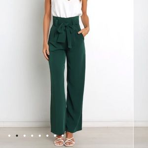 Petal & Pup KIERAN PANTS - EMERALD GREEN